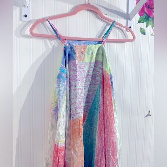 NWT Anthropologie Annette Dress Colorful Geometric Maxi Dress Size XS/S - Picture 4 of 12